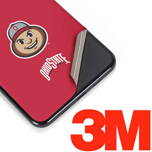 Ohio State University OSUBuckeyes Light Grey Google Pixel 3a Skin